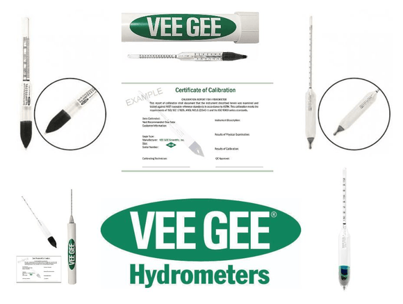 Vee Gee Scientific Hydrometers Overview Image