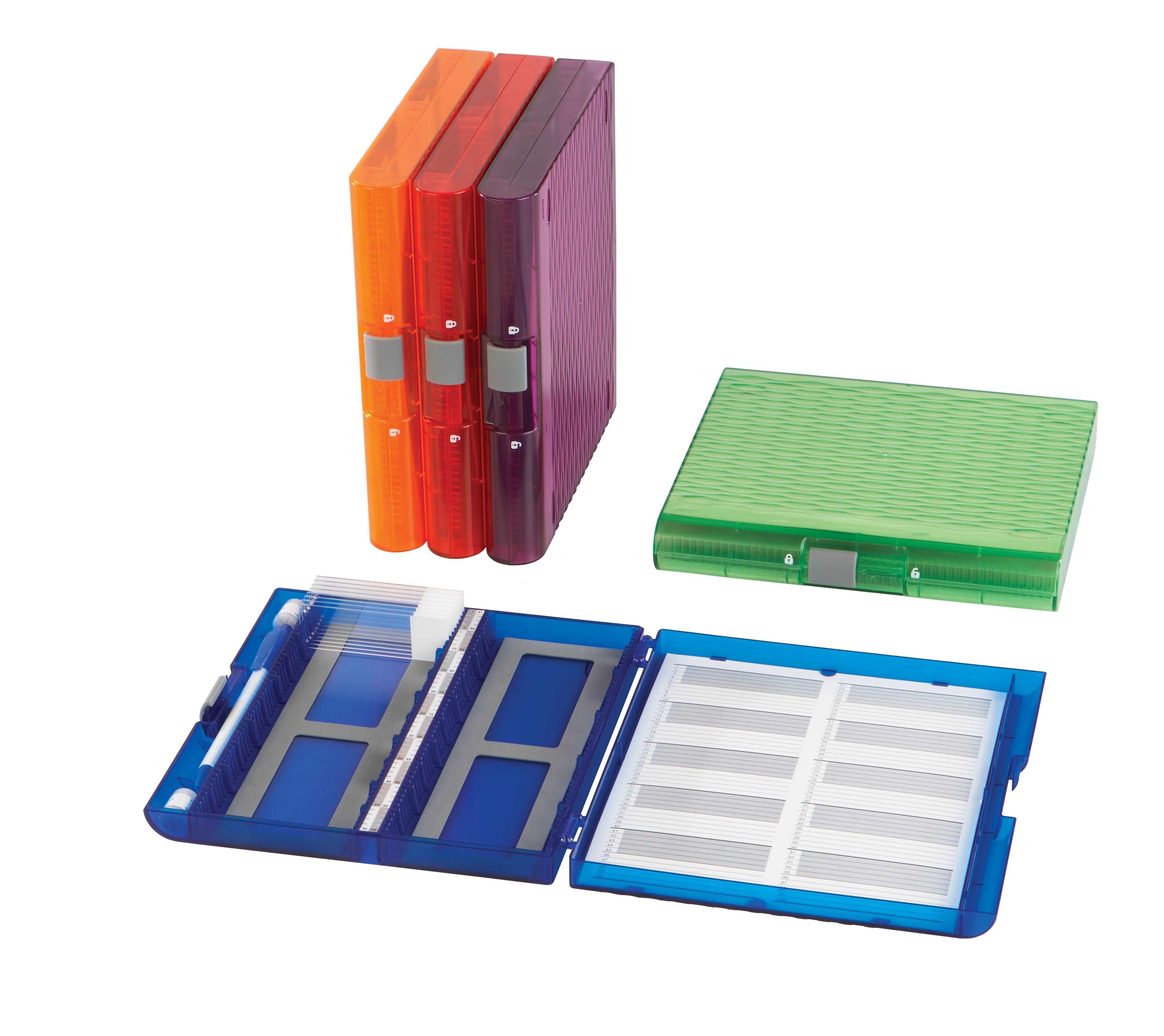 Plastic Slide Microscope Slides & Slide Covers Microscope Slide Storage ...