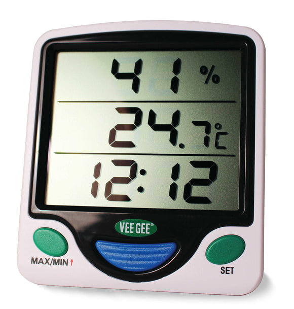 Min/Max Digital Thermometer / Hygrometer / Clock from VEE GEE Scientific