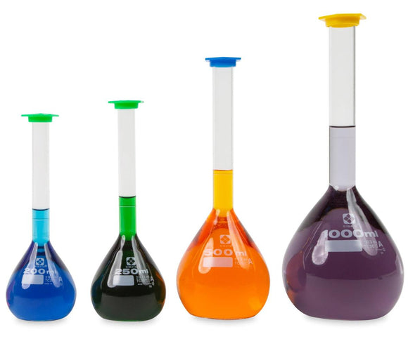 Volumetric Flask with Snap Cap from Vee Gee Scientific