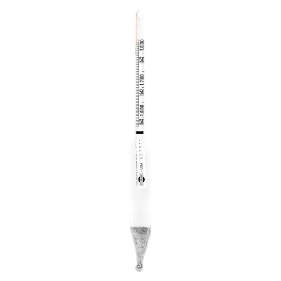 Wide Range Specific Gravity Hydrometers from VEE GEE Scientific