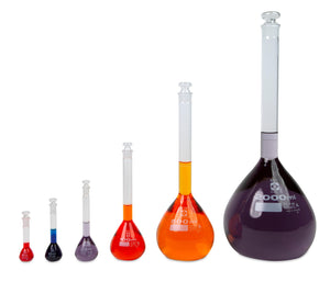 SIBATA Volumetric Flasks, Glass Stopper from VEE GEE Scientific