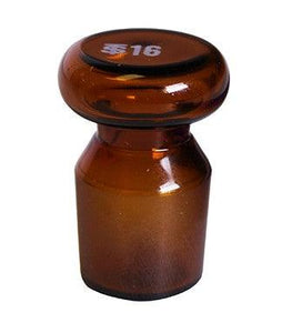 SIBATA Amber Glass Stoppers from VEE GEE Scientific